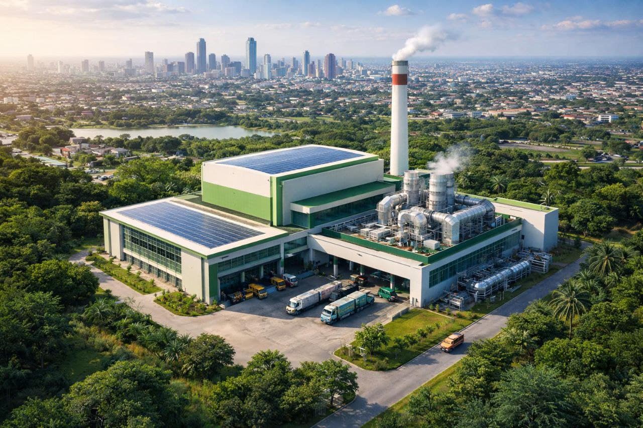 Industrial waste-to-energy facility